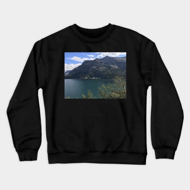 Mountain Lake in Glacier National Park Crewneck Sweatshirt by Sparkleweather